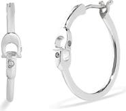 COACH Interlocking C Small Hoop Earrings