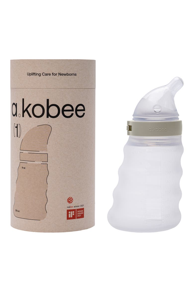 Prime 9-Ounce Baby Bottle with Newborn Flow, Alternate, color, ALMOND