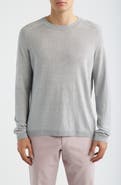 Jack Victor Cormack Long Sleeve Crewneck Linen & Silk Pullover