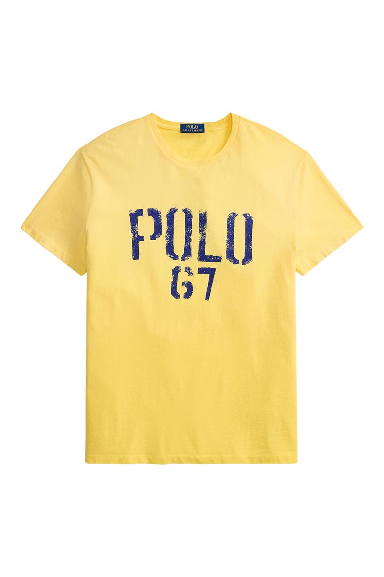 Classic Fit Cotton Jersey Graphic T-Shirt, Alternate, color, RESORT GOLD