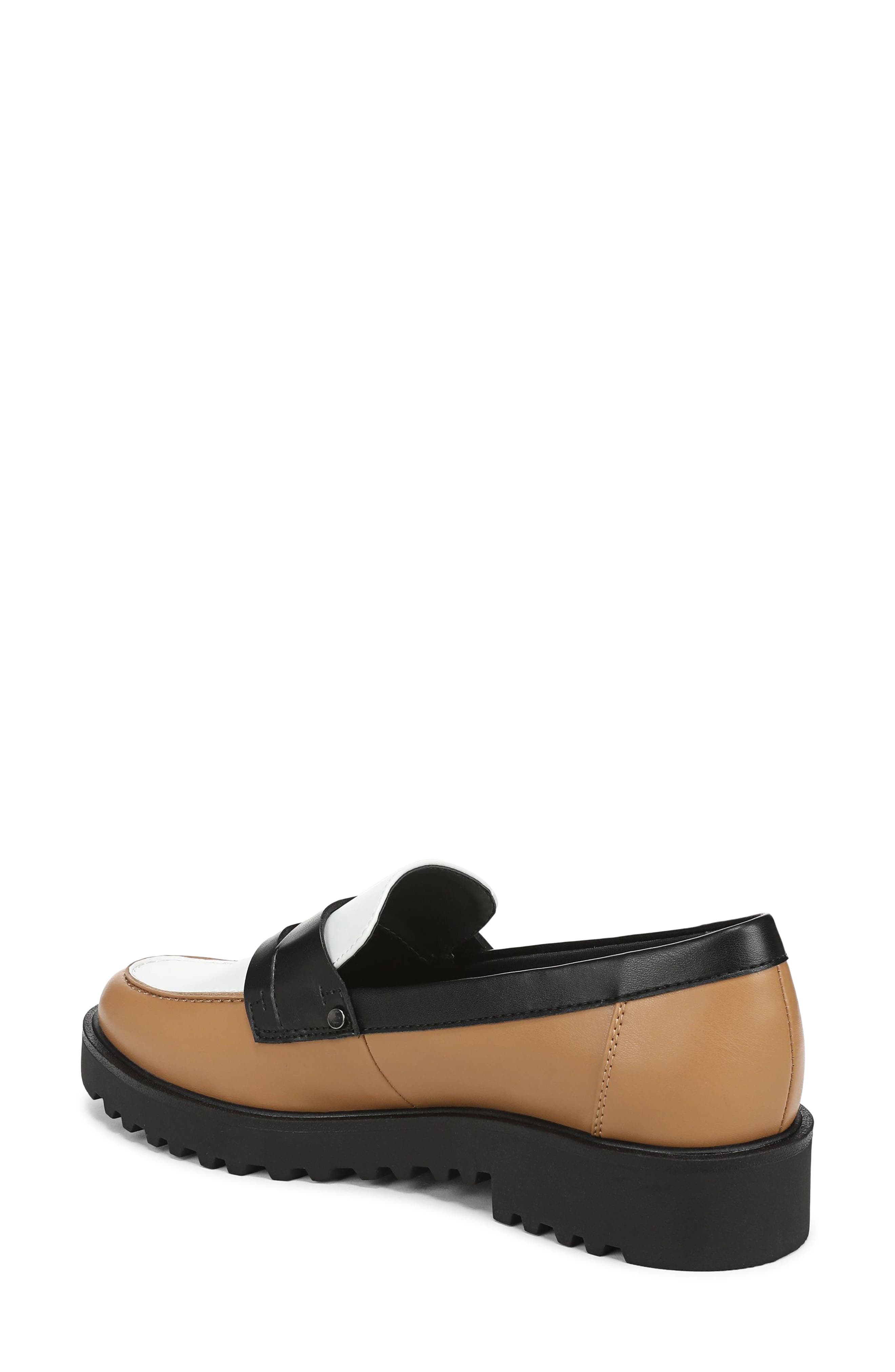 Callea Penny Loafer, Alternate, color, BROWN/ BLACK FAUX LEATHER