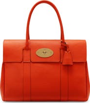 Mulberry Bayswater Grained Leather Satchel