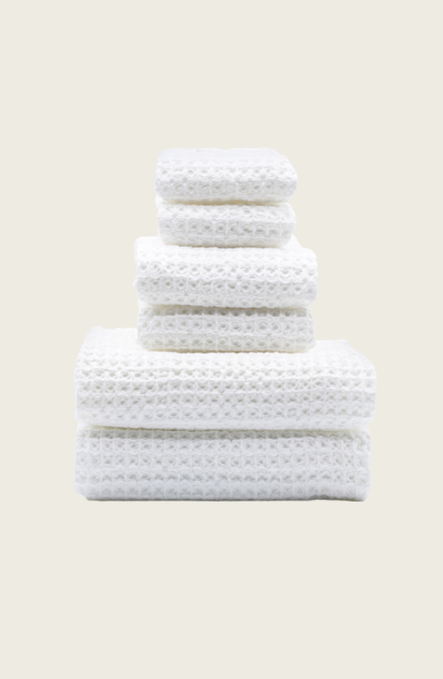 Italic Sedona Waffle Towels In White
