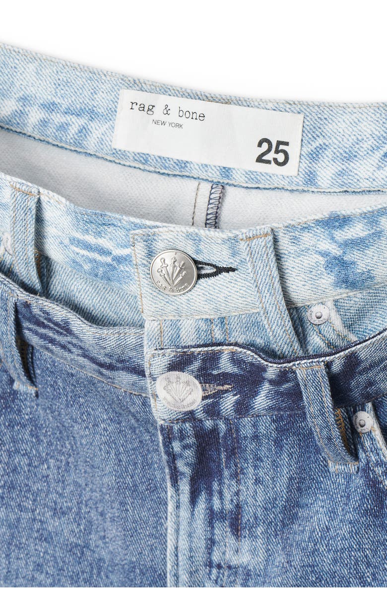 rag & bone/JEAN Miramar Combo Terry Jeans, Alternate, color, Blue