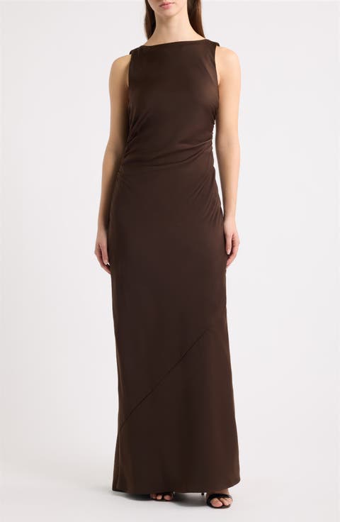 Isadora Open Cowl Back Cocktail Dress