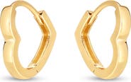 KARAT RUSH Heart Hoop Earrings