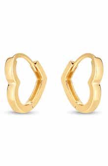 KARAT RUSH Heart Hoop Earrings