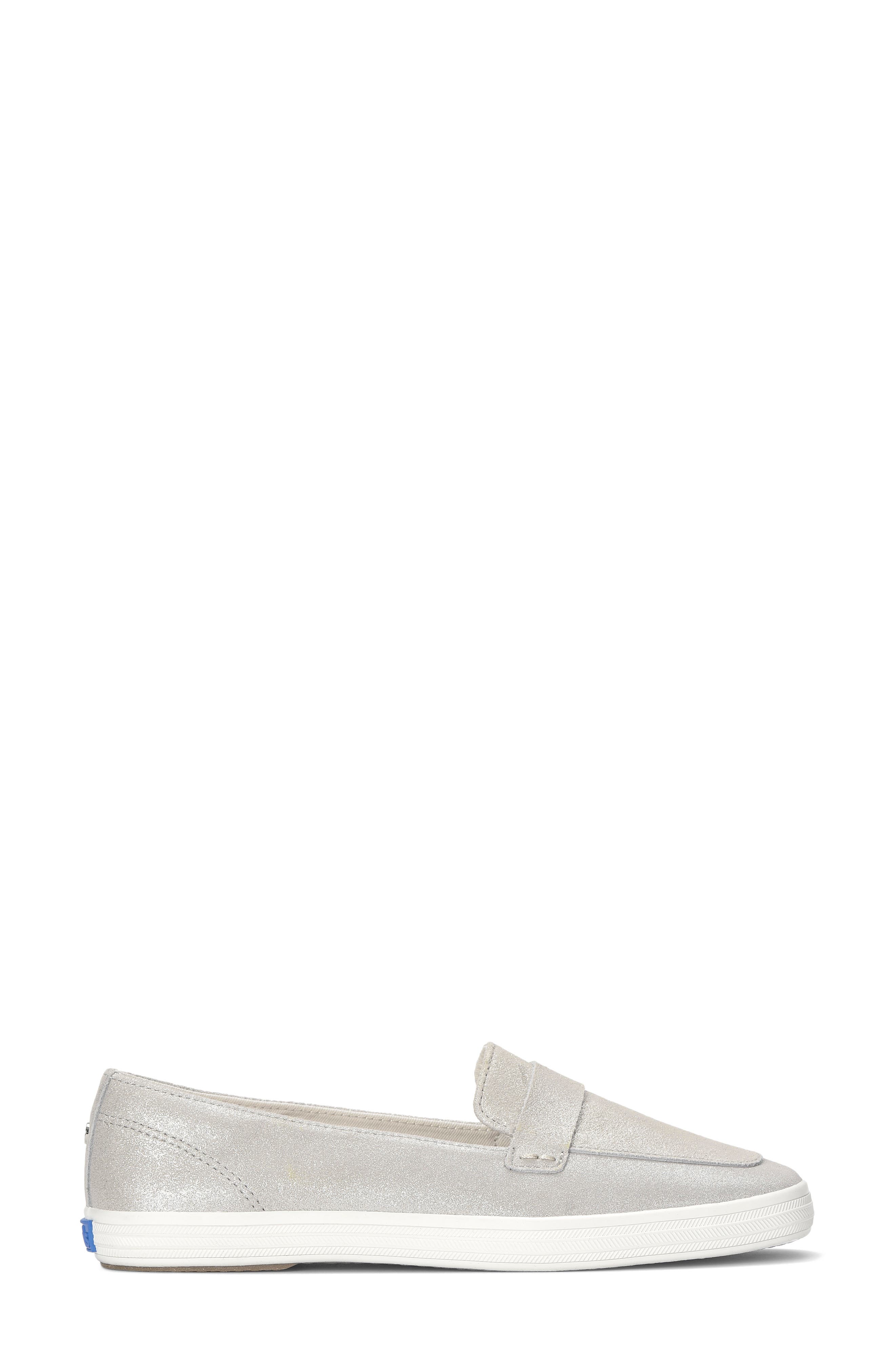 Loafer, Alternate, color, PALE SILVER