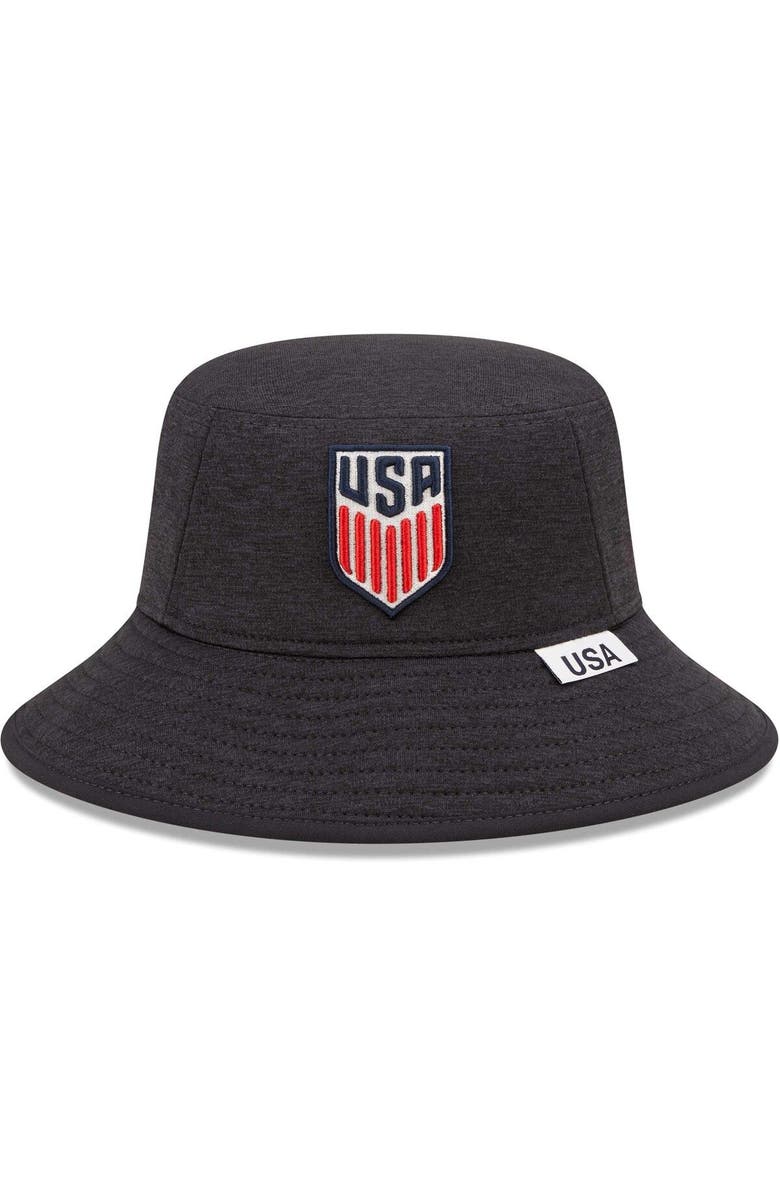 New Era Men's New Era Heather Navy USMNT Bucket Hat, Main, color, 