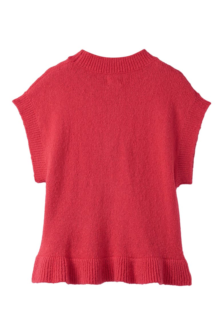 Kids' Tea Berry Short Sleeve Sweater, Alternate, color, TEA BERRY