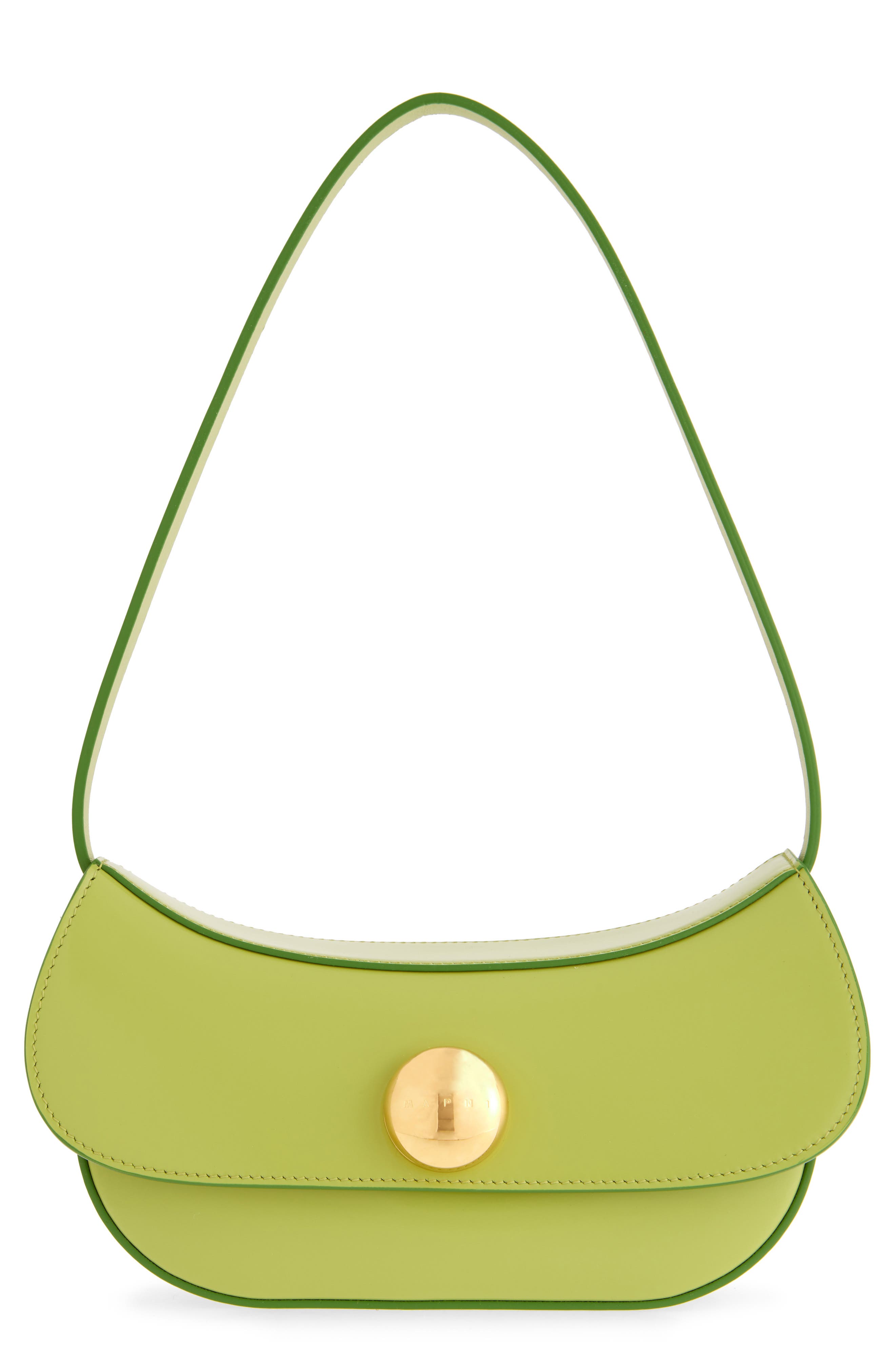 Marni Small Butterfly Leather Hobo Bag, Main, color, 