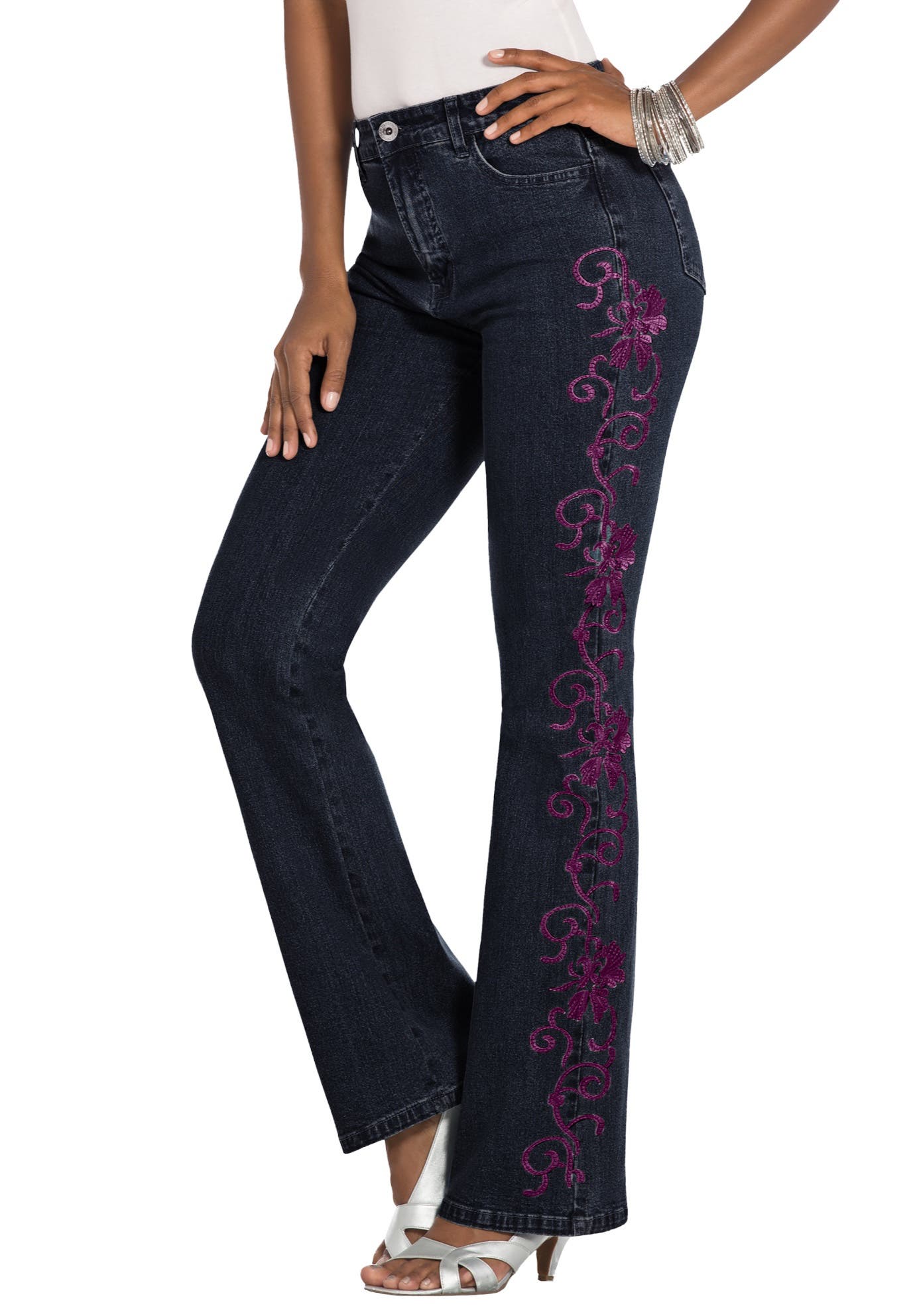 DARK BERRY SWIRL EMBROIDERY