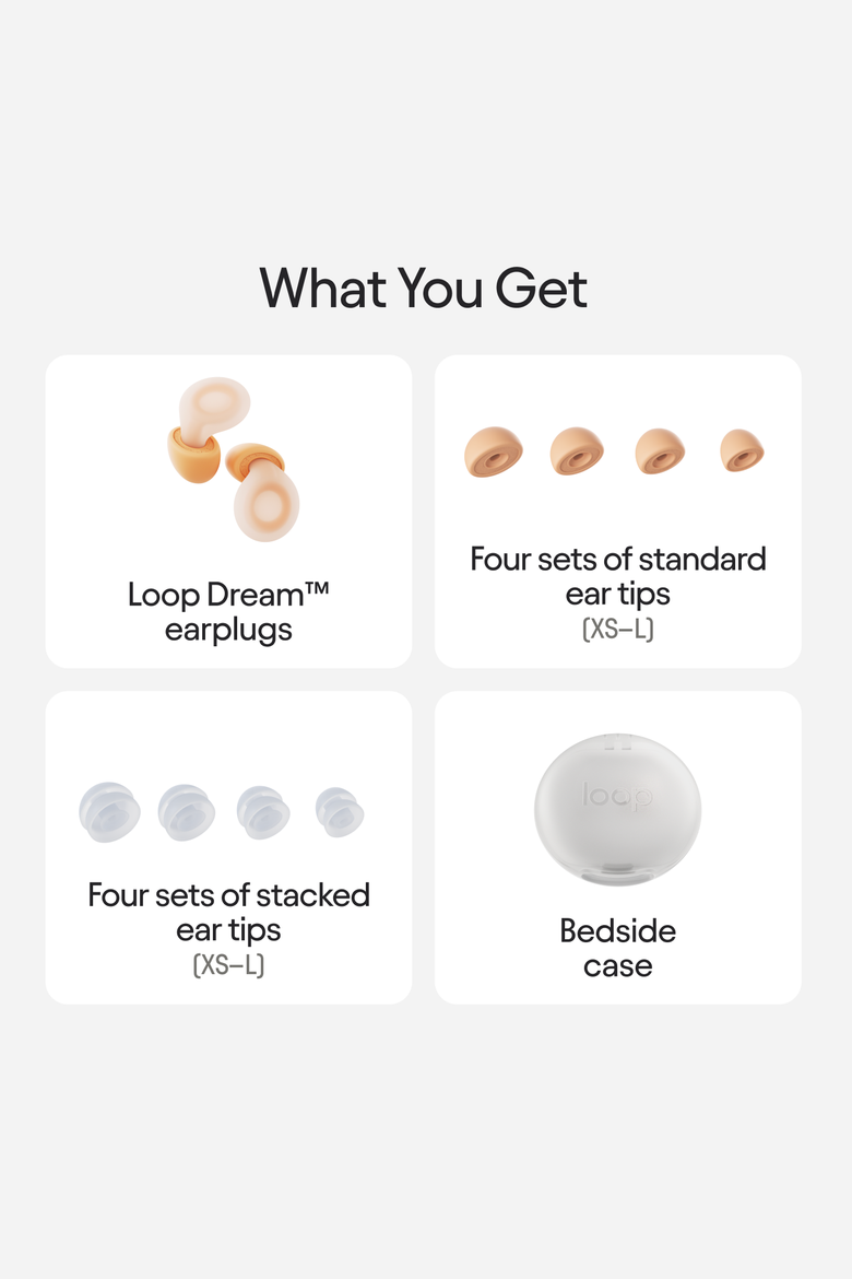 Dream Silicone/Memory Foam Earplugs for Sleep Comfort, Alternate, color, Peach