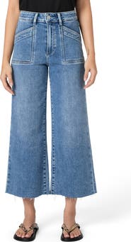 PAIGE Anessa Crop Wide Leg Jeans