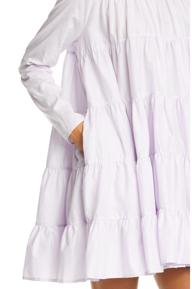 Soliman Tiered Long Sleeve Dress, Alternate, color, LAVENDER
