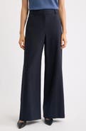 Theory Stretch Wool Wide Leg Pants