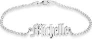 MELANIE MARIE Personalized Nameplate Pendant Bracelet