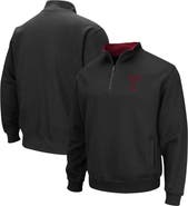 COLOSSEUM Men's Colosseum Black Temple Owls Tortugas Team Logo Quarter-Zip Jacket
