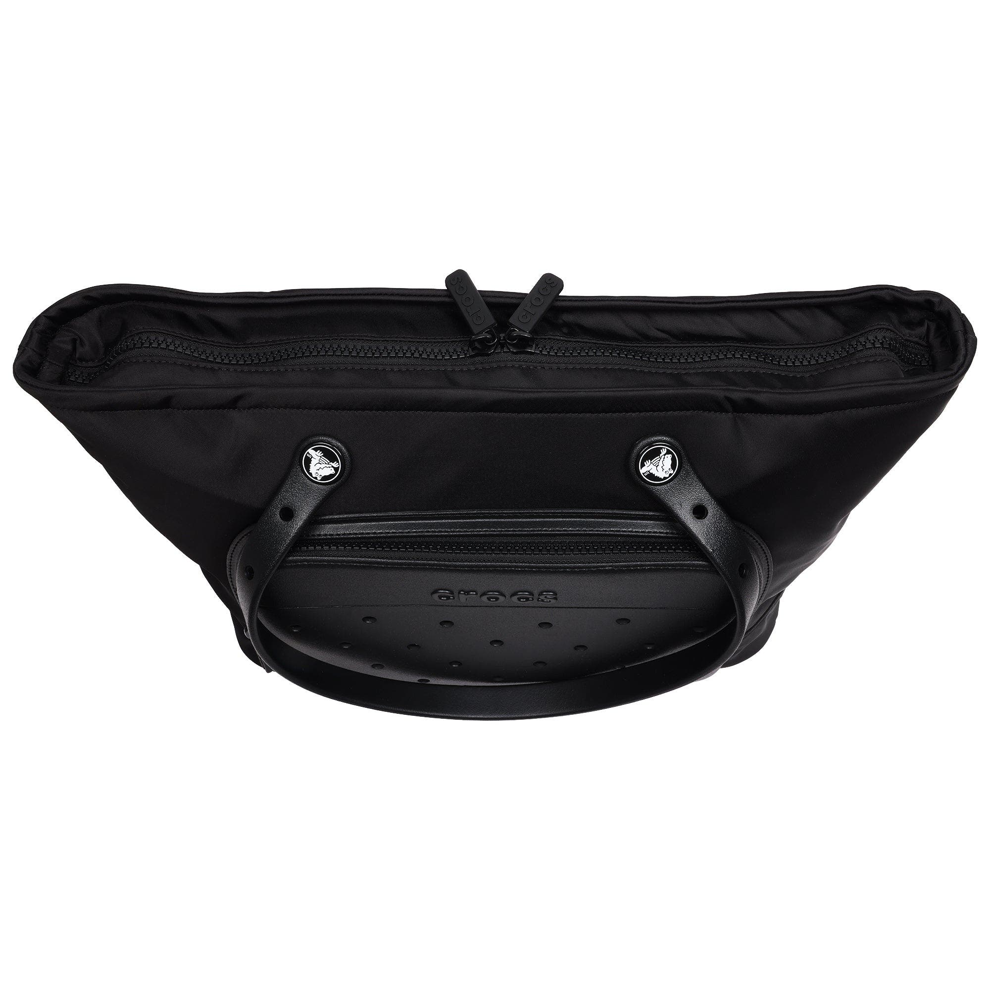 CROCS Large Tote with Pockets, Alternate, color, Black