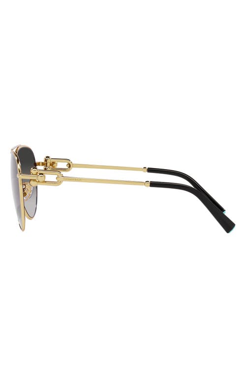 Tiffany & Co . 59mm Gradient Pilot Sunglasses In Gold
