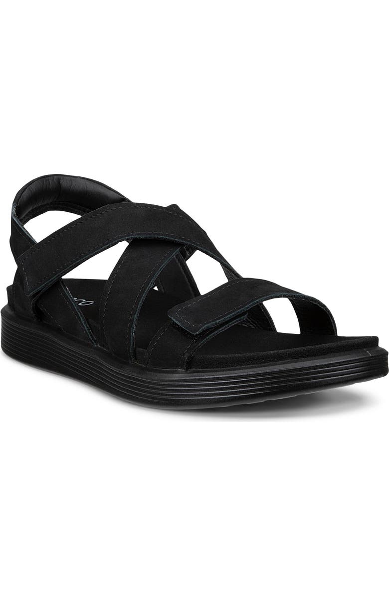 ECCO Soft Cross Strap Sandal, Main, color,