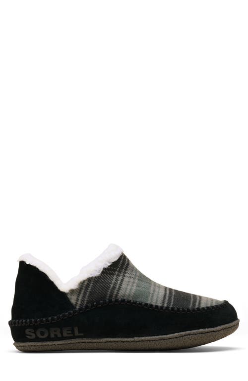 Sorel Manawan Ii Faux Fur Lined Slipper In Black
