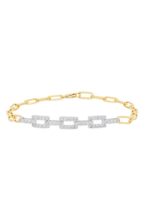 Varda Diamond Pav‚ Chain Bracelet (Online Trunk Show)