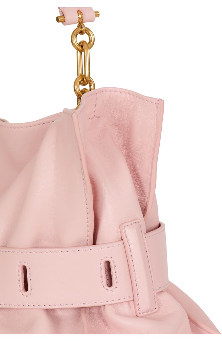 Balmain Medium Anthem bag in smooth leather, Alternate, color, Pink
