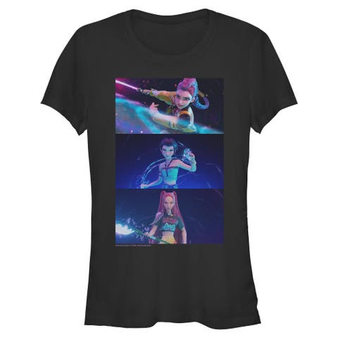 Junior's KPop Demon Hunters Group Shot Trio  Graphic T-Shirt