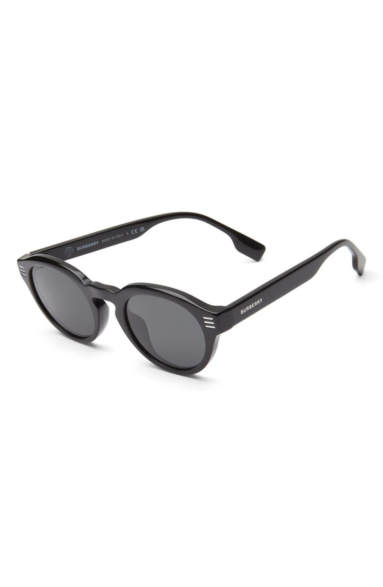 Burberry 50mm Phantos Sunglasses, Alternate, color, Dark Grey