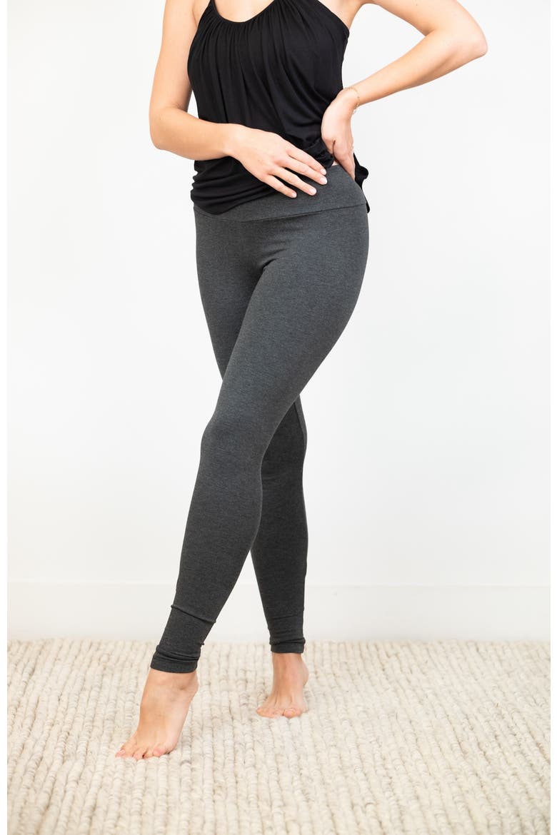Ultimate French Terry Legging, Alternate, color, Charcoal