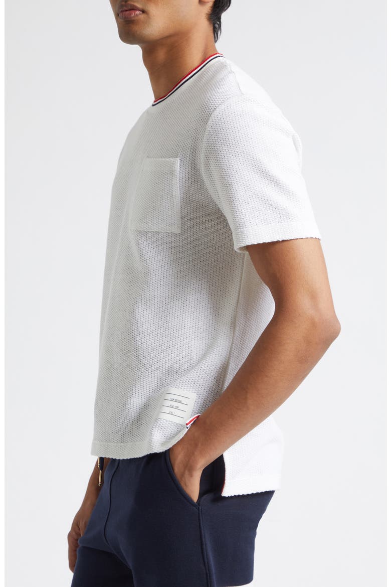 Relaxed Fit Cotton & Linen T-Shirt, Alternate, color, WHITE
