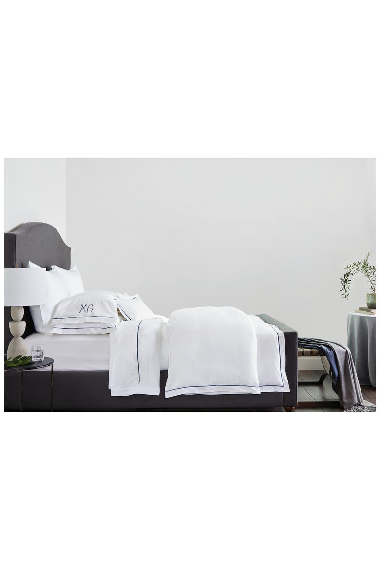 Bergamo 500 Thread Count Cotton Percale Flat Sheet, Alternate, color, POOL