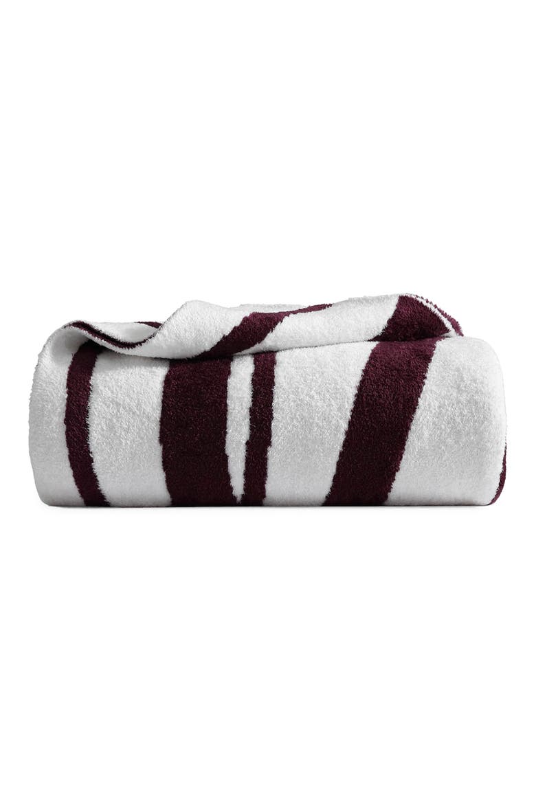 Cloud Silque Woodland Blanket, Main, color, WHITE / FIG