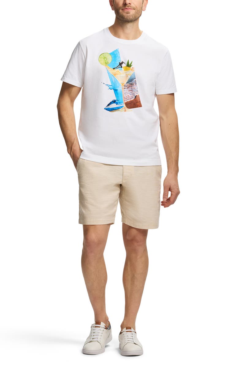 Robert Graham Beach Martini Knit Graphic T-Shirt, Alternate, color, 