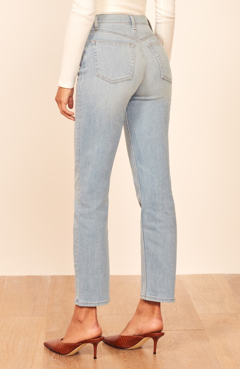 Reformation Claudia High Waist Relaxed Fit Organic Cotton Jeans, Alternate, color,