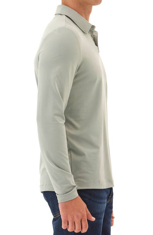 Threads 4 Thought Darryn Luxe Long Sleeve Polo In Boulder