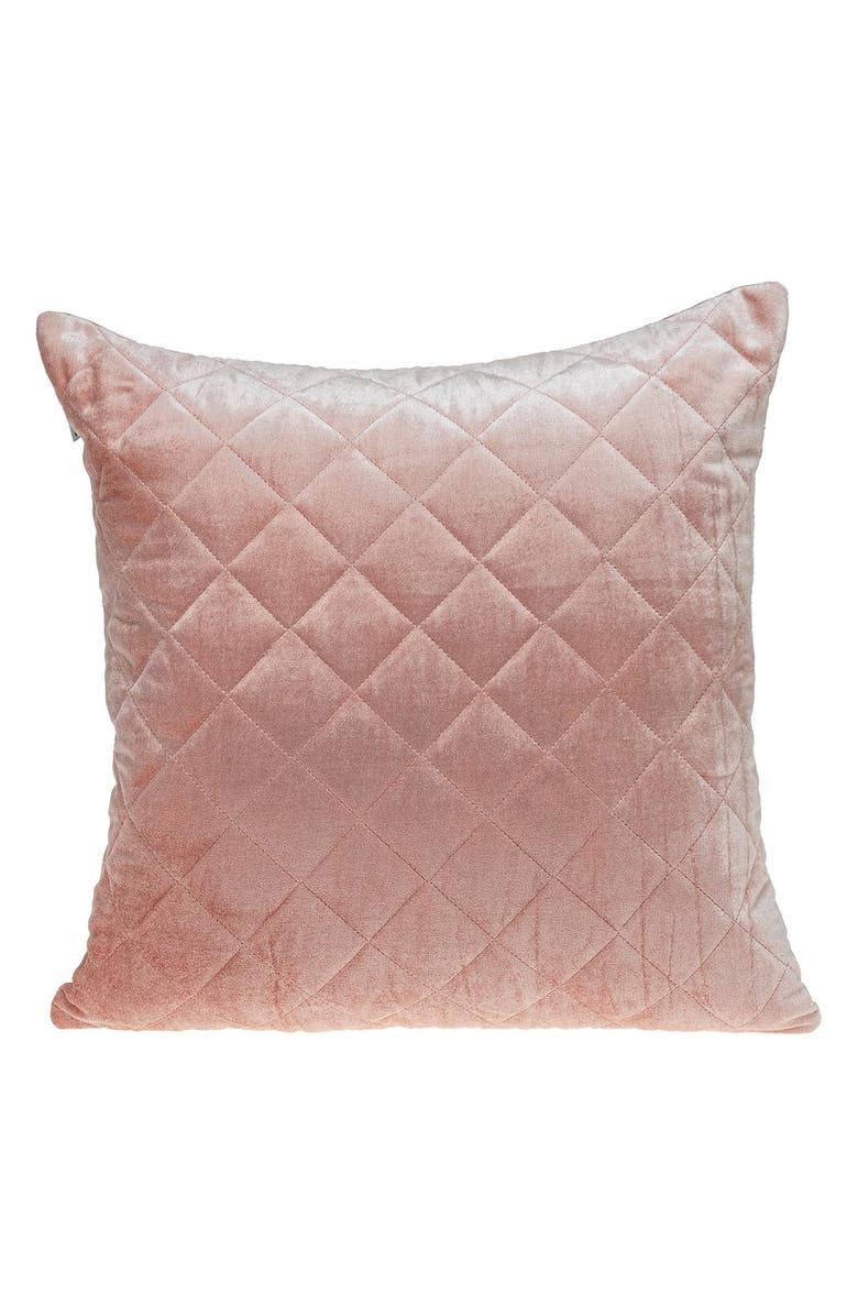 PARKLAND COLLECTION Milo Quilted Throw Pillow, Main, color, Pink