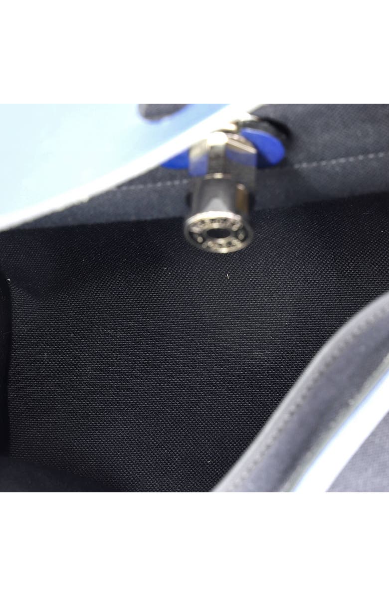 Pre-Owned Hermes Herbag Zip Leather and Toile 31, Alternate, color, Bleu Saphir