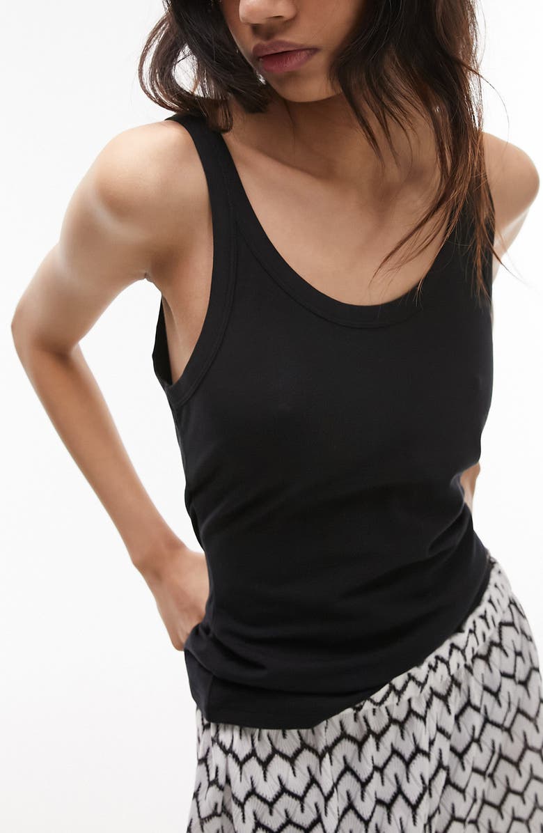 Topshop Basic Tank Top, Main, color, 