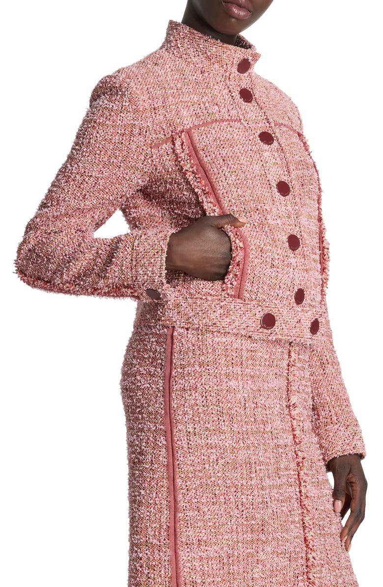 St. John Collection Boxy Tweed Crop Jacket, Alternate, color,