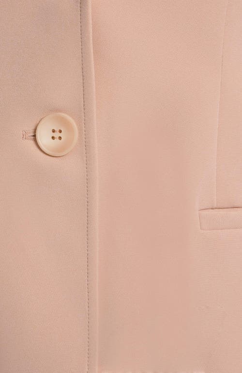 Santorelli Juno Double Button Jacket In Soft Stretch Crepe In Pink