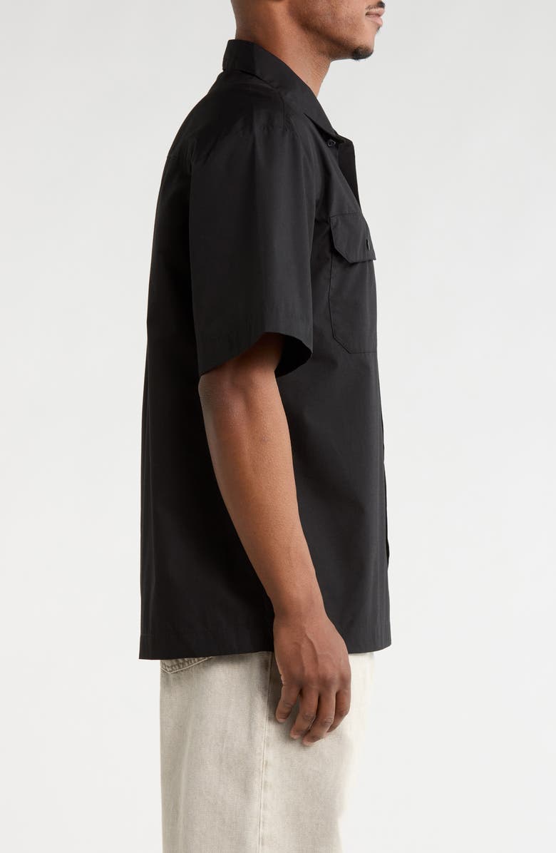 Carhartt Work In Progress Craft Short Sleeve Poplin Button-Up Work Shirt, Alternate, color, Black