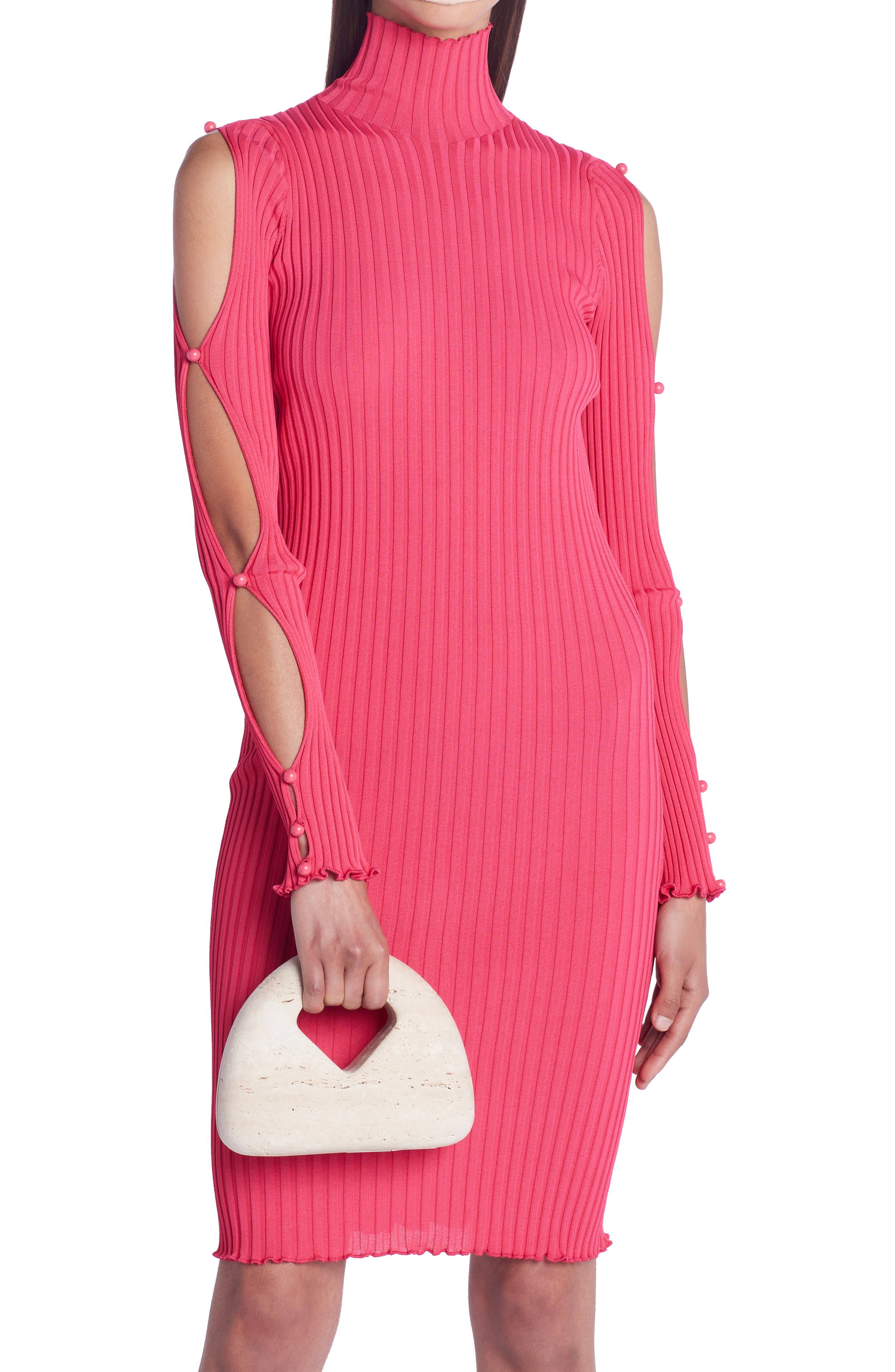 Bottega Veneta Kettlebell Travertine Stone Top Handle Bag, Alternate, color, 