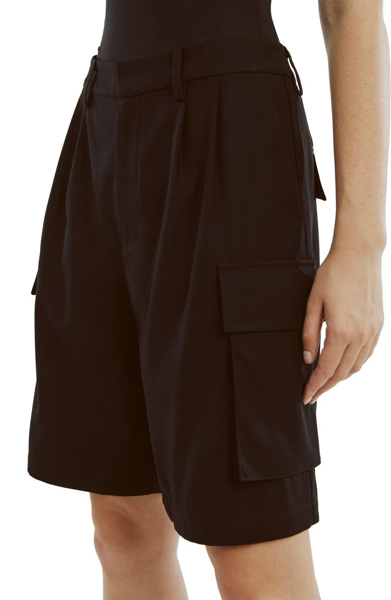 Bardot Blair Tailored Shorts, Alternate, color, Black
