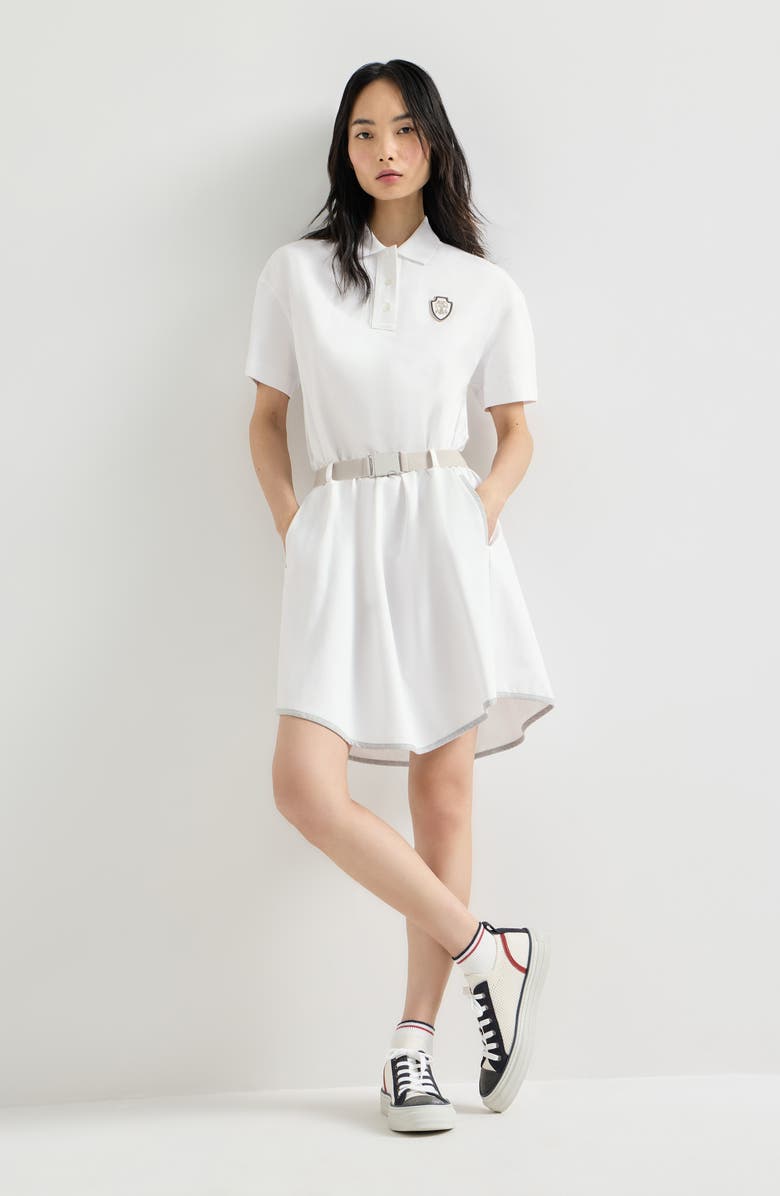 Brunello Cucinelli Couture interlock mini dress with logo, Main, color, White