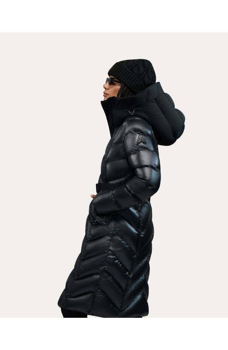 Alpenhaus Bellevaux  Womens Puffer Coat with Adjustable Belt, Alternate, color, Black