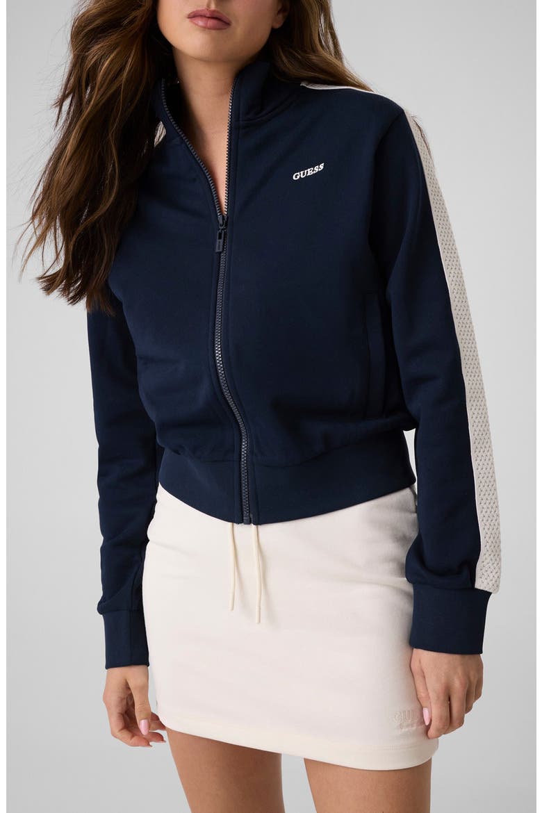 Phoebe Full Zip Sweatshirt, Main, color, NAVY