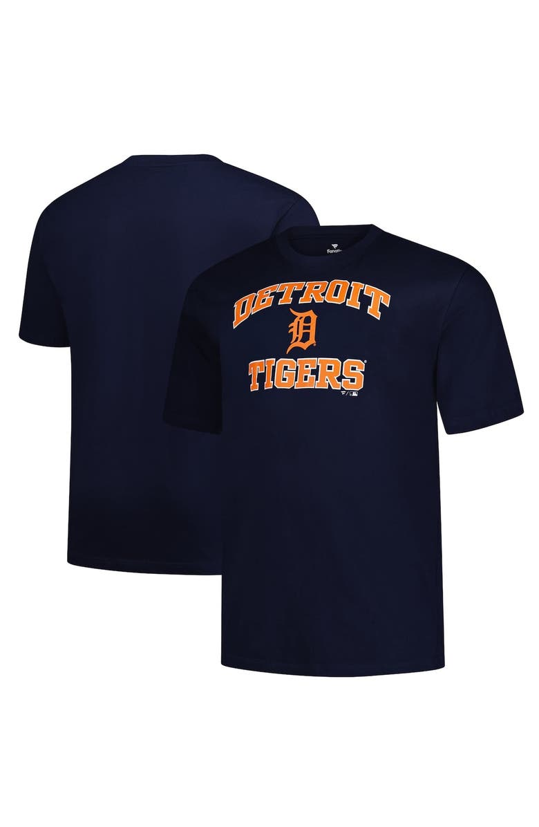 PROFILE Men's Profile Navy Detroit Tigers Big & Tall Heart & Soul T-Shirt, Main, color, Navy