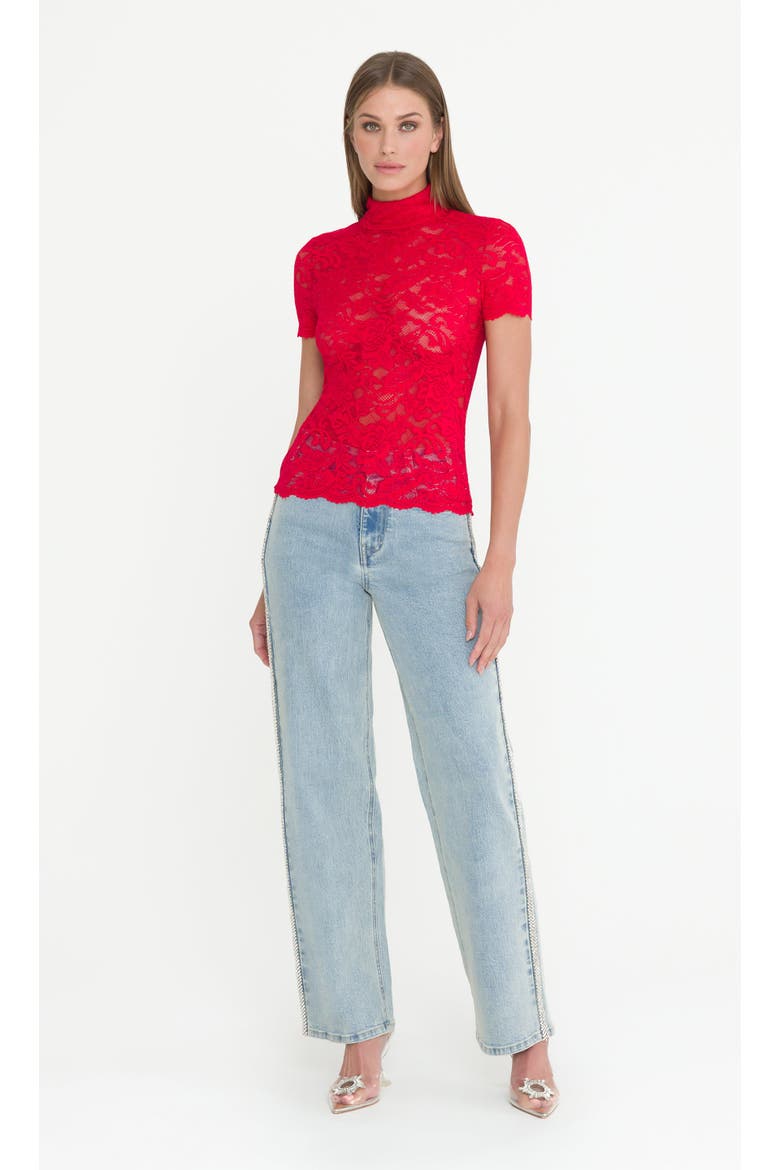 Callen Lace Top, Main, color, Scarlet
